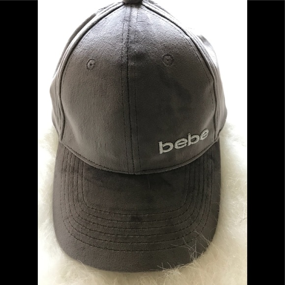bebe Accessories - FINAL🎃BEBE🎃GRAY VELOUR HAT 🖤AWESOME NWT
